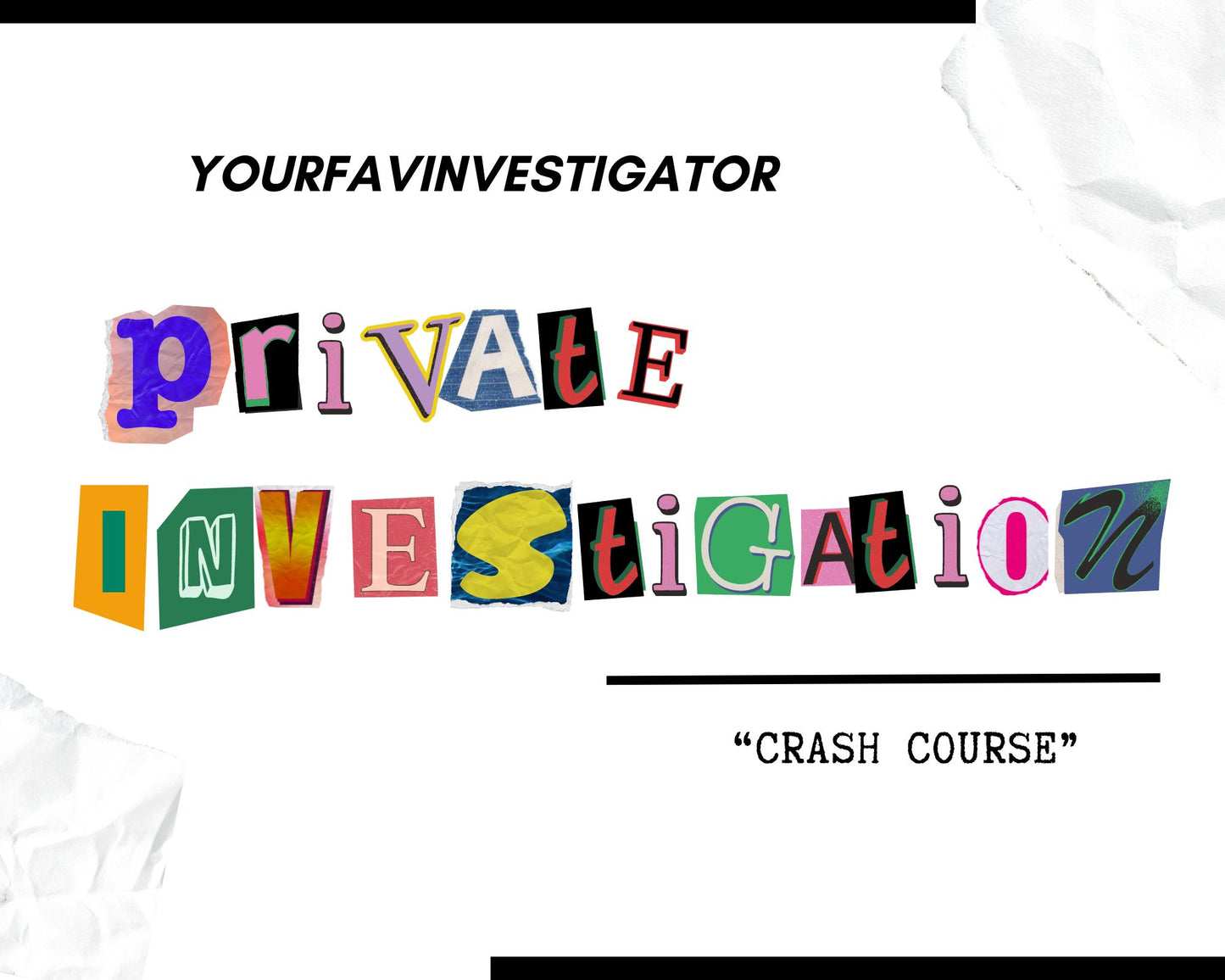 E-Book: Private Investigation Crash Course